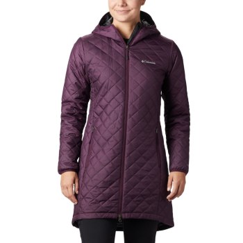 Columbia Ženske Jakne - Dualistic Long Crne Roze | KHEM-48601